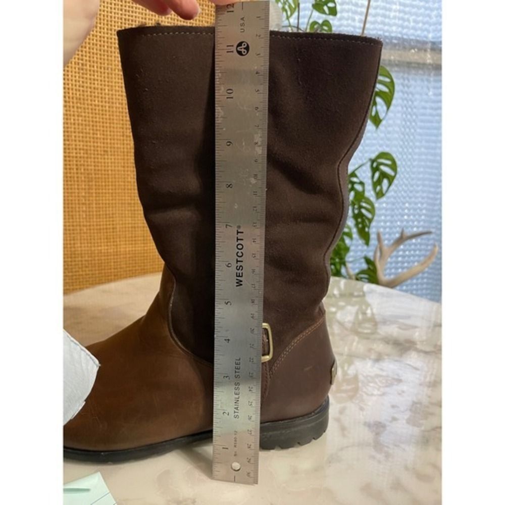 UGG Waterproof, 100% wool lined Bellvue Boots W/8 Brown Leather & Suede 1001926 - Picture 14 of 16